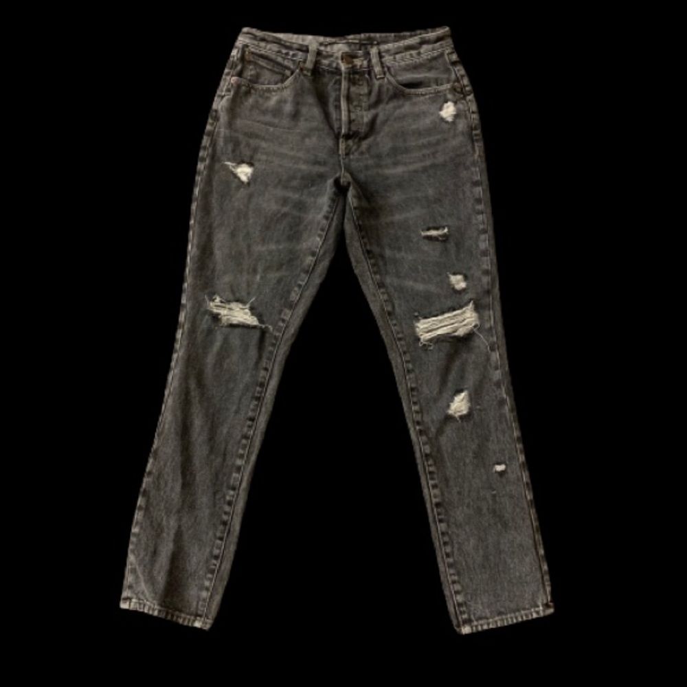 Grey distressed Volcom jeans